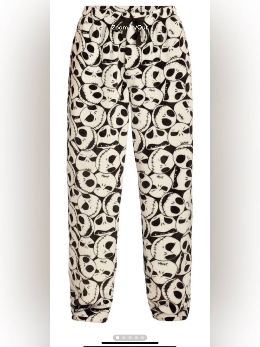 Jack Skellington Pajama pants Nightmare Before Christmas Halloween sleep pants L